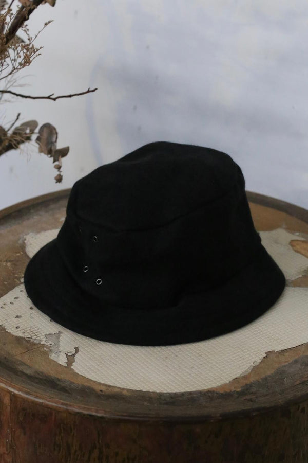 DEVOA Cashmere Linen Cap DC-AFH Black